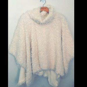 Cream poncho